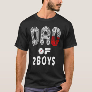 Camiseta Pai De 2 Meninos Pai Ou Avô De 2 Crianças 19