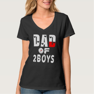 Camiseta Pai De 2 Meninos Pai Ou Avô De 2 Crianças 27