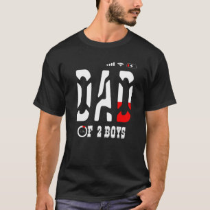 Camiseta Pai De 2 Meninos Pai Ou Avô De 2 Crianças 30