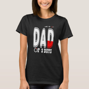 Camiseta Pai De 2 Meninos Pai Ou Avô De 2 Crianças 35