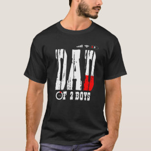 Camiseta Pai De 2 Meninos Pai Ou Avô De 2 Crianças 36