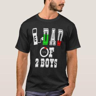 Camiseta Pai De 2 Meninos Pai Ou Avô De 2 Crianças 37