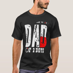 Camiseta Pai De 2 Meninos Pai Ou Avô De 2 Crianças 6