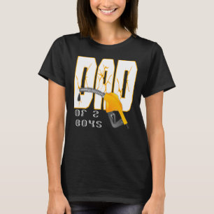 Camiseta Pai De 2 Rapazes Pai Ou Avô De 2 Crianças 2