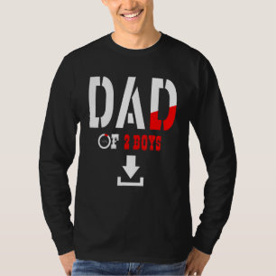 Camiseta Pai De 2 Rapazes Pai Ou Avô De 2 Crianças 43