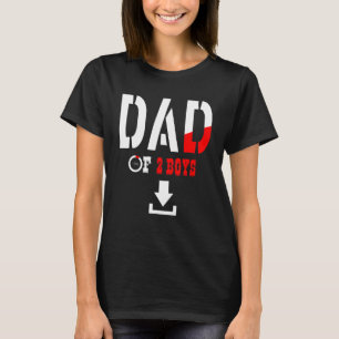 Camiseta Pai De 2 Rapazes Pai Ou Avô De 2 Crianças 43