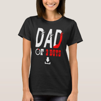 Camiseta Pai De 2 Rapazes Pai Ou Avô De 2 Crianças 44