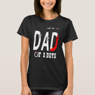 Camiseta Pai De 2 Rapazes Pai Ou Avô De 2 Crianças 47