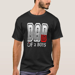 Camiseta Pai De 2 Rapazes Pai Ou Avô De 2 Crianças 48