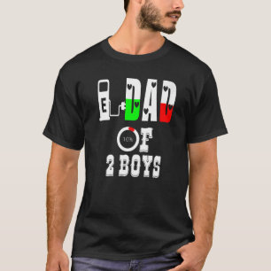 Camiseta Pai De 2 Rapazes Pai Ou Avô De 2 Crianças 5
