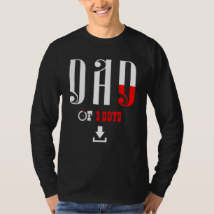Camiseta Pai De 2 Rapazes Pai Ou Avô De 2 Crianças 51
