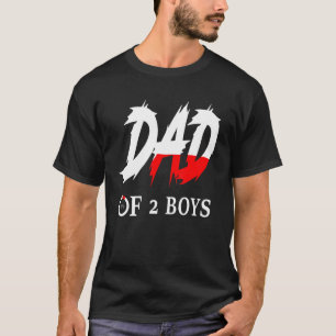 Camiseta Pai De 2 Rapazes Pai Ou Avô De 2 Crianças 79