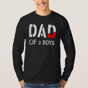 Camiseta Pai De 2 Rapazes Pai Ou Avô De 2 Crianças 82