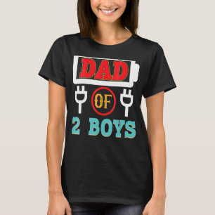 Camiseta Pai De 2 Roupas Para O Pai Do Padre Husband