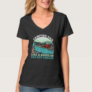 Camiseta Pai De Acampamento Como Um Pai Regular, Mas Pais M