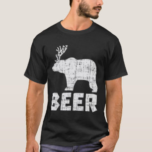 Camiseta Pai De Acampamento De Bebendo De Cerveja Engraçado