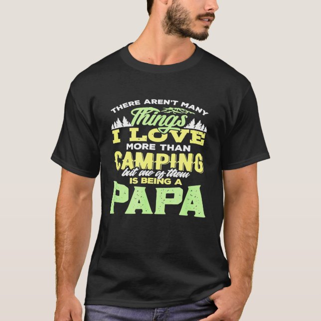 Camiseta Pai de acampamento Papa Idea Design (Frente)