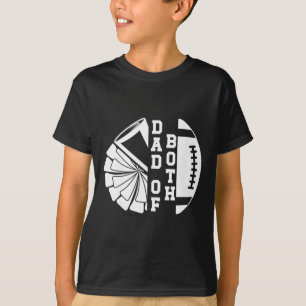 Camiseta Pai de ambos orgulhoso Footll e Cheer Dad
