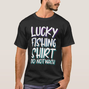 Camiseta Pai De Anglas De Pesca Sortuda Não Lave A Pesca