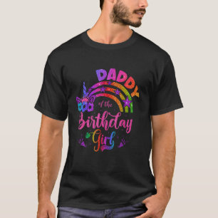 Camiseta Pai de aniversário da Unicórnio Horn Girl Cute Uni