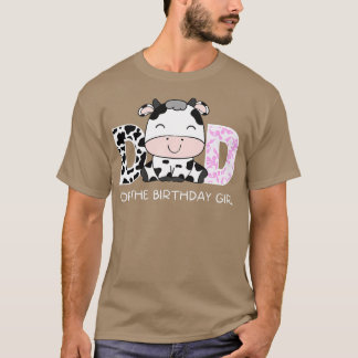 Camiseta Pai de aniversário para Fazenda de vaca Pai