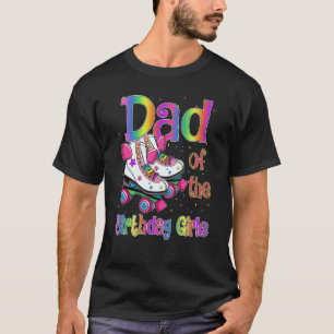 Camiseta Pai de Aniversário Raparigas Rolling Skate Família