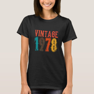 Camiseta Pai de aniversário Vintage 1978