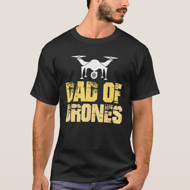 Camiseta Pai De Armadores Fpv Voando Quadcopter Uav Esporte (Frente)
