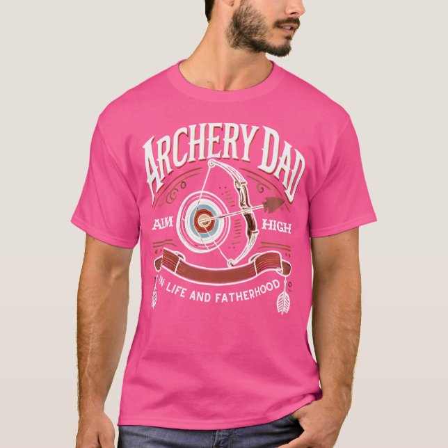 Camiseta Pai De Arqueiro Almeja Fé De Arco Alto E Seta (Frente)