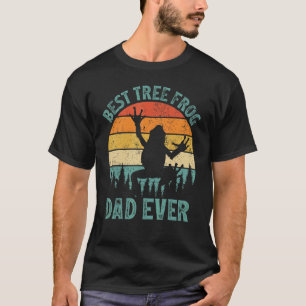 Camiseta Pai De Árvore Mens Sapo Vintage Melhor Árvore Sapo