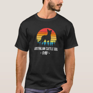 Camiseta Pai de Australian Cattle Dog Retro Vintage