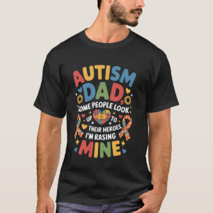 Camiseta Pai de autista Algumas pessoas olham para cima Her