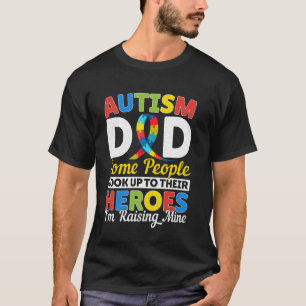 Camiseta Pai de autista Criando Meu Filho Filha Herói Consc