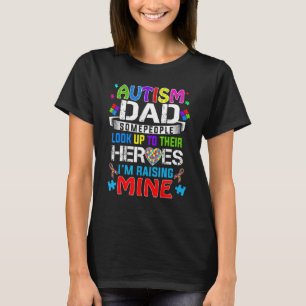 Camiseta Pai de Autista Pessoas Procuram Seus Heróis Criand