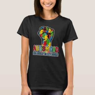 Camiseta Pai de Autista Sua Luta É Minha Luta Punho Quebra-