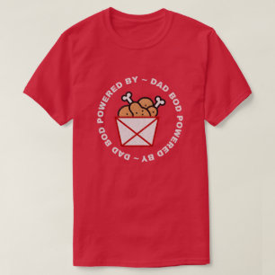 Camiseta Pai De Bacalhau Alimentado Por Asas De Frango - Ca