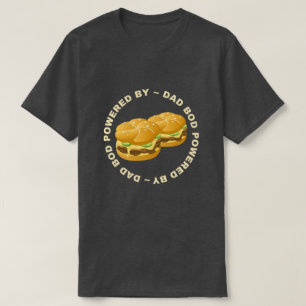 Camiseta Pai De Bacalhau Alimentado Por Burgers