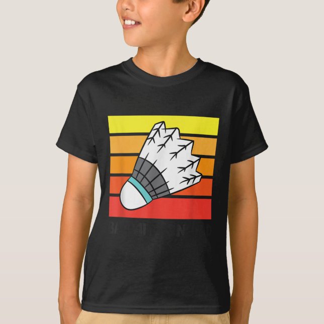 Camiseta Pai de Badminton Pai de Badminton Engraçado  (Frente)