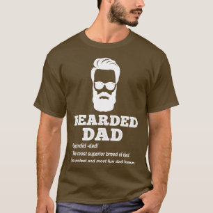 Camiseta Pai de barba a raça mais superior de pai O carolo