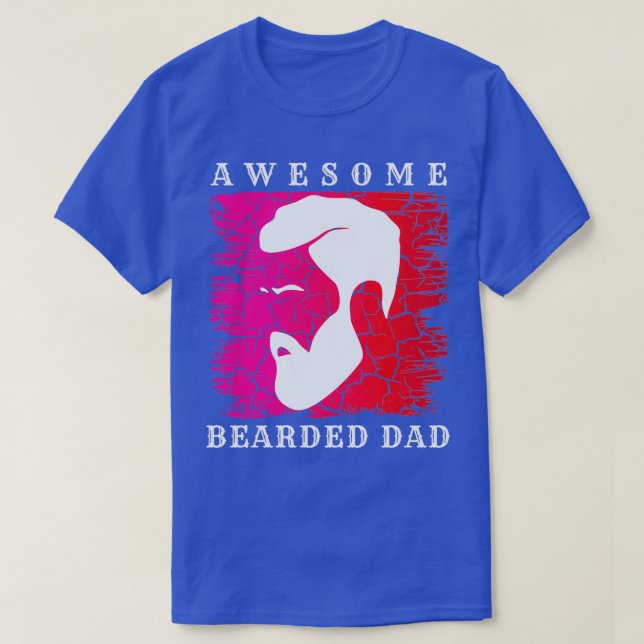 Camiseta Pai de barba incrível 50 (Frente do Design)