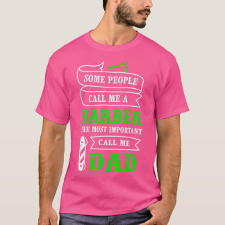 Camiseta Pai de barbeiro da família legal Barber ama