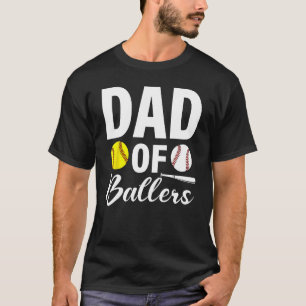 Camiseta Pai de Baseball Say de Balas