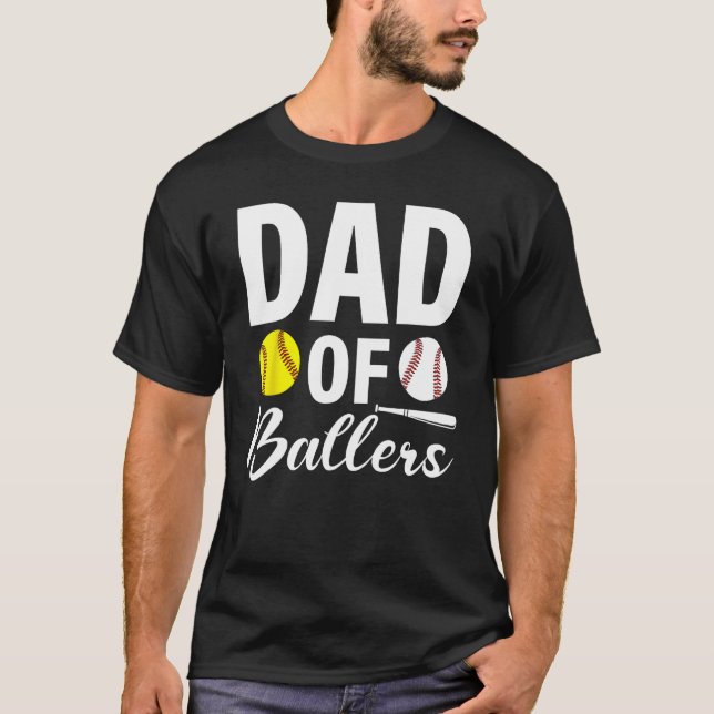 Camiseta Pai de Baseball Say de Balas (Frente)