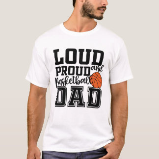 Camiseta Pai de basquete alto e orgulhoso