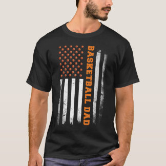 Camiseta Pai de Basquete EUA Bandeira dos EUA Basquete