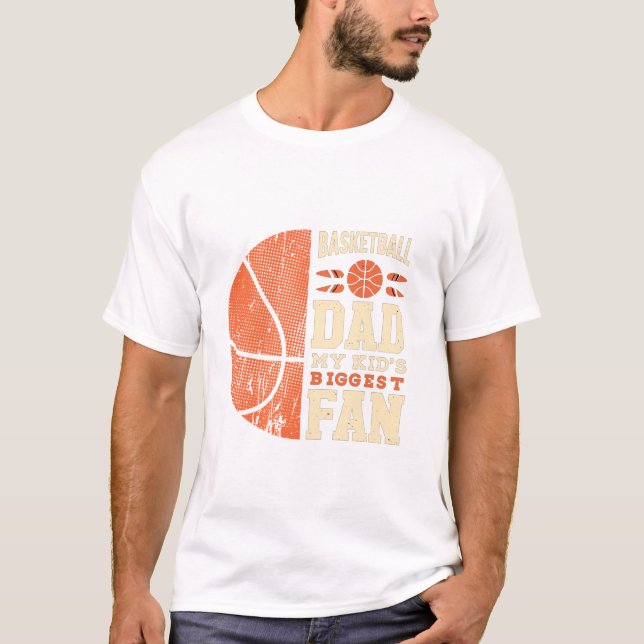 Camiseta Pai de basquete Meu Filho é o maior (Frente)