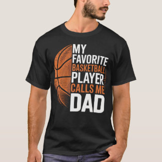 Camiseta Pai de Basquete Meu Jogador de Basquete Favorito M