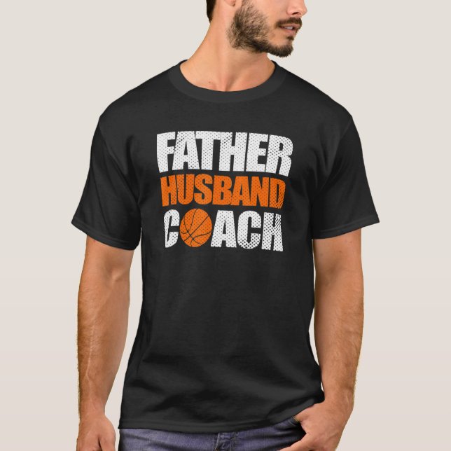 Camiseta Pai de basquete Padre Husband Coach (Frente)