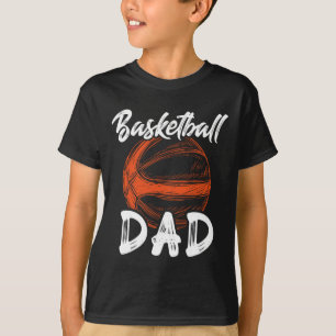 Camiseta Pai De Basquete Para A Família Masculina De Basque