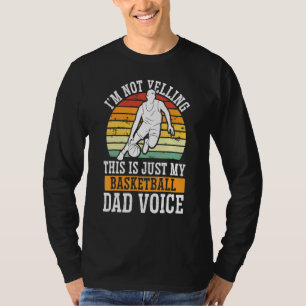 Camiseta Pai de basquete Voice Basball Coach Fathe